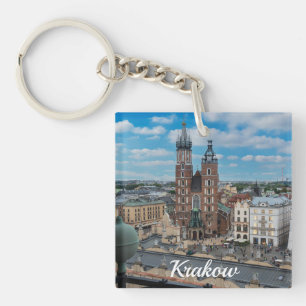 Llavero Centro de Cracovia desde arriba en Polonia
