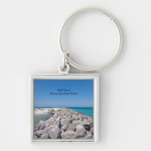 Llavero Centro De Shell Island Jetty Square Keychain