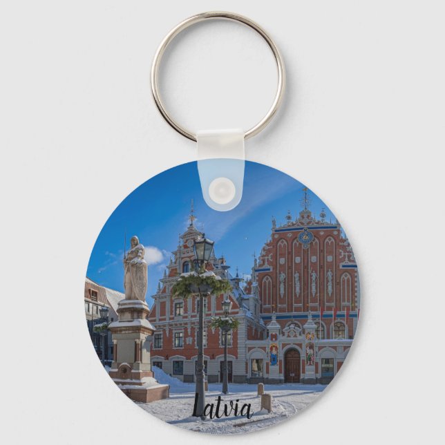 Llavero Centro histórico de Riga, Letonia (Anverso)
