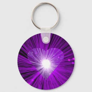 Llavero Cerco de la cadena Purple Heart