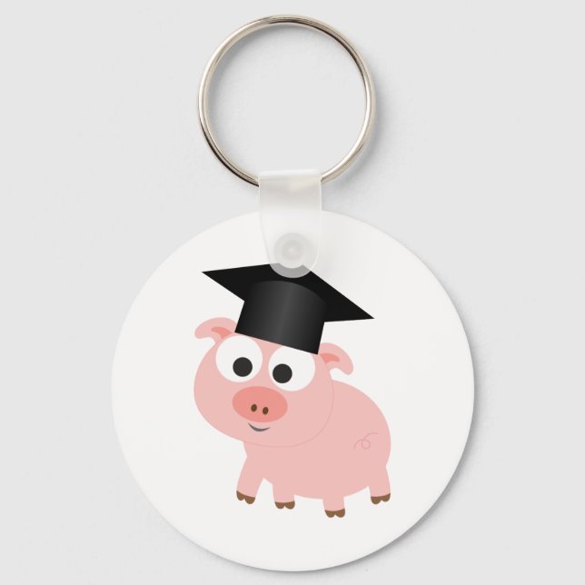 Llavero Cerdo de Graduación Cuta (Anverso)