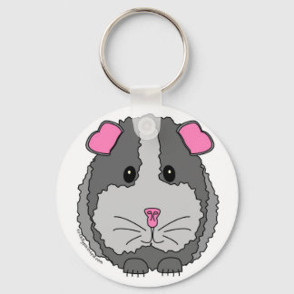 Llavero Cerdo de Guinea gris