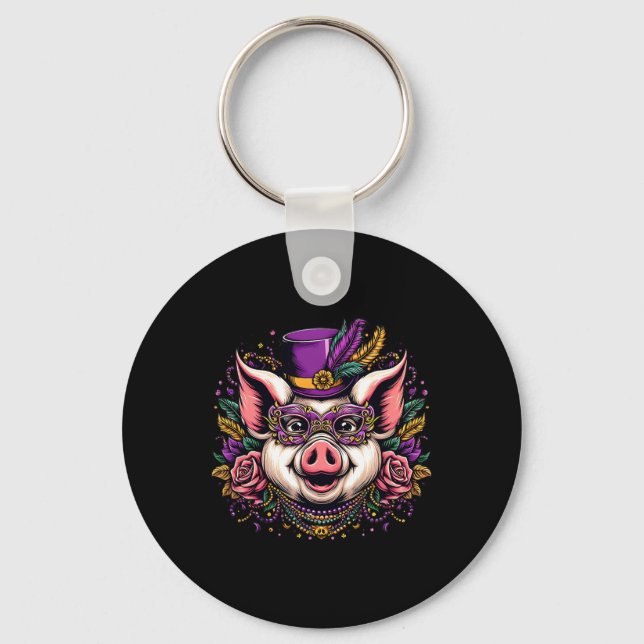 Llavero Cerdo de Mardi Gras (Anverso)