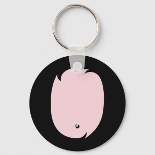Llavero Cerdo disfraz rosa Belly de cerdo lindo día Hallow