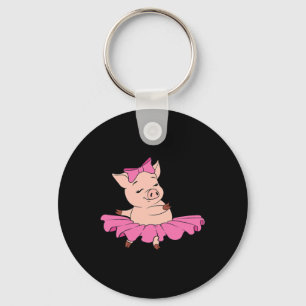 Llavero Cerdo fino criadero bailarín rosa bailarín cantant