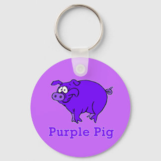 Llavero Cerdo morado en ropa, tazas, bebés Camisetas