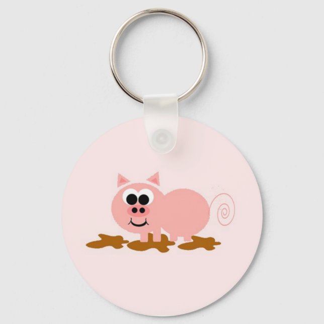 Llavero Cerdo Personalizado (Anverso)
