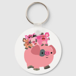 Llavero Cerdo Personalizado con lechones