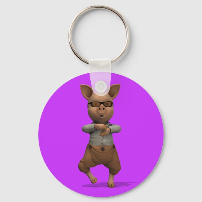 Llavero Cerdo rapero (Anverso)