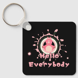 Llavero Cerdo rosa pequeño