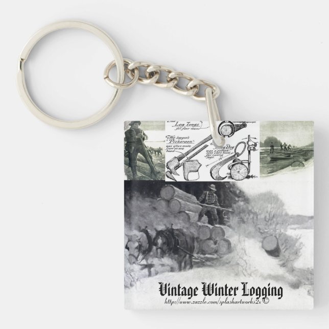 Llavero "Cerdos del río Vintage" (Frente)