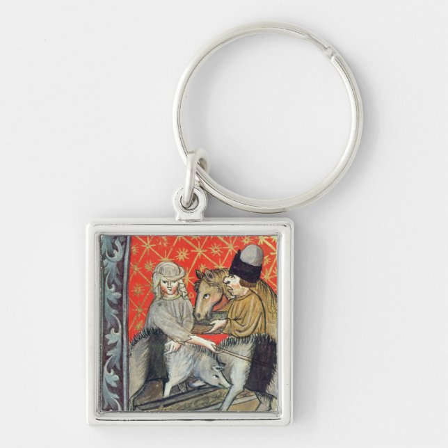 Llavero Cerdos y caballos de la cría (Frente)