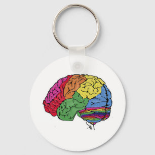 Llavero Cerebro arco iris