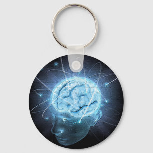 Llavero Cerebro atómico
