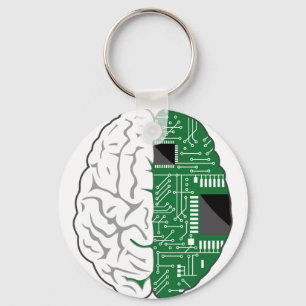 Llavero Cerebro cibernético