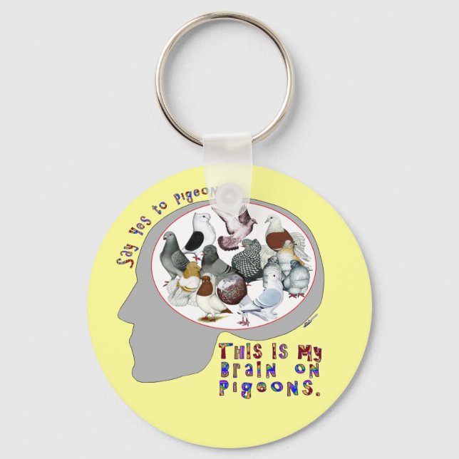 Llavero Cerebro En Las Cerdo (Anverso)