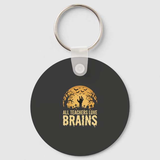 Llavero Cerebros de Profesores de Halloween (Anverso)