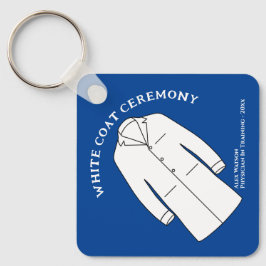 Llavero Ceremonia de Abrigo Blanco Médica del médico Keeps