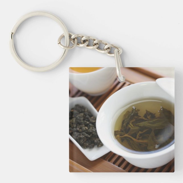 Llavero Ceremonia de té del chino tradicional: té del (Frente)
