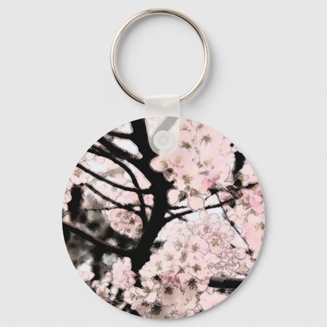 Llavero Cerezo en flor editado (Anverso)