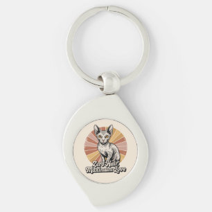 Llavero Cero Pelo Amor Máximo Sphynx Retro
