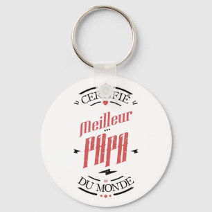 Llavero Certifié meilleur papa