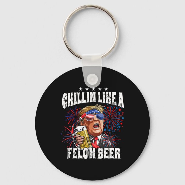 Llavero Cerveza 2024 Chillin Like A Felon (Anverso)