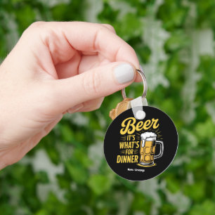 Llavero Cerveza es lo que es para la cena divertida bebida