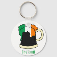 Cerveza Guinness de bandera de Irlanda