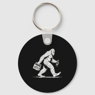 Llavero Cerveza Retro Bigfoot Beer - Funny Sasquatch