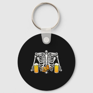 Llavero Cerveza Skeleton Lover Hamburger Pizza Xray Hallow