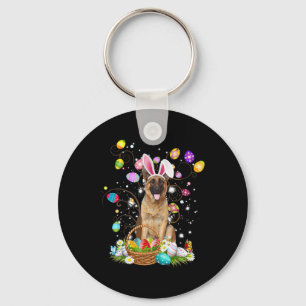 Llavero Cesta de caza de huevos de Pascua para perros past