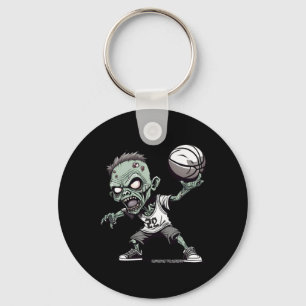 Llavero Cesta Del Diseño De Baloncesto No Muerto-Zombie