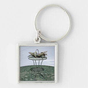 Llavero Cesta Vintage de Flores