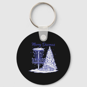 Llavero Cesto de Disc Golf Merry Discsmas Árbol de Navidad