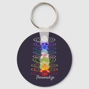 Llavero Chakra florece Zen Yoga espiritual personalizado