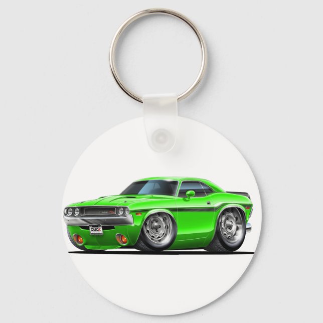 Llavero Challenger Green Car 1970-72 (Anverso)