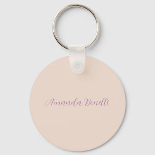 Llavero Champagne Pink Plain Simple Minimalista Moderno