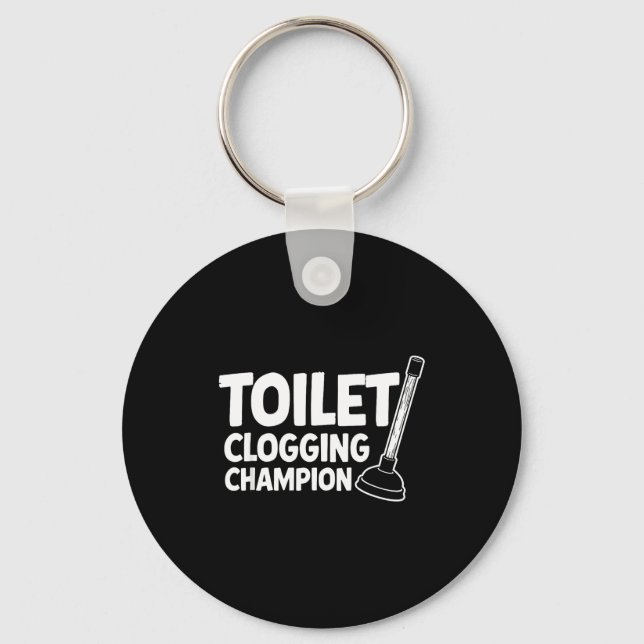 Llavero Champion Toilet Clogging World (Anverso)
