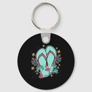 Llavero Chanclas De Navidad Hawái Verano Navidad En