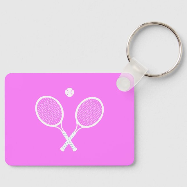 Llavero Chaquetas de tenis Fiesta rosa profundo (Anverso)