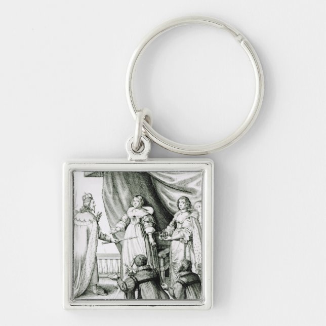 Llavero Charles I que es dado el sceptre y la corona (Frente)