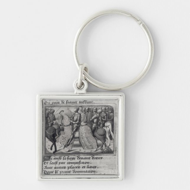 Llavero Charles VII y Juana de Arco en el cerco de (Frente)