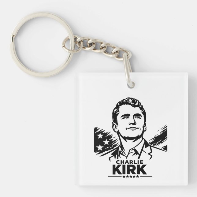 Llavero Charlie Kirk (Frente)