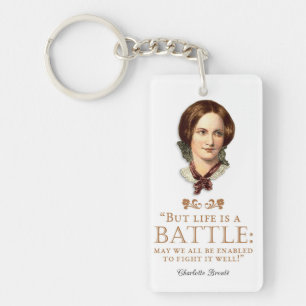 Llavero Charlotte Bronte - La Vida Es Una Batalla