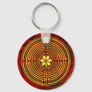 Llavero Chartres Labyrinth Fire Keychain