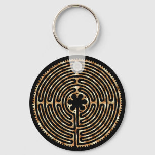 Llavero Chartres Labyrinth Pearl Dark Paths Keychain