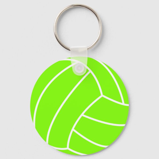 Llavero Chartreuse, voleibol verde neón (Anverso)