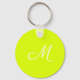 Llavero Chartreuse yellow -  monogrammed