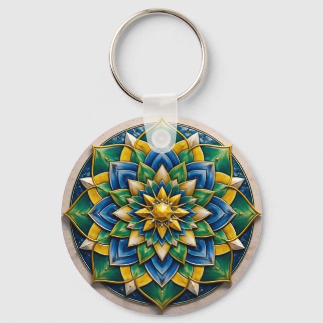 Llavero Chaveiro Mandala Luxo - 01 (Anverso)